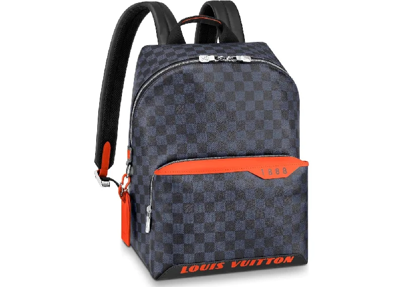 LOUIS VUITTON DAMIER COBALT RACE DISCOVERY BACKPACK PM