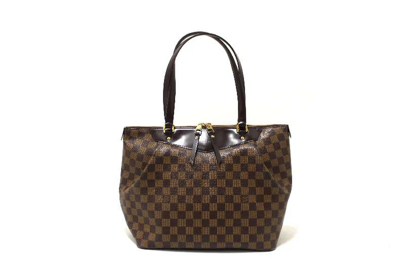 Authentic Louis Vuitton Damier Ebene Westminster GM Tote Shoulder Bag