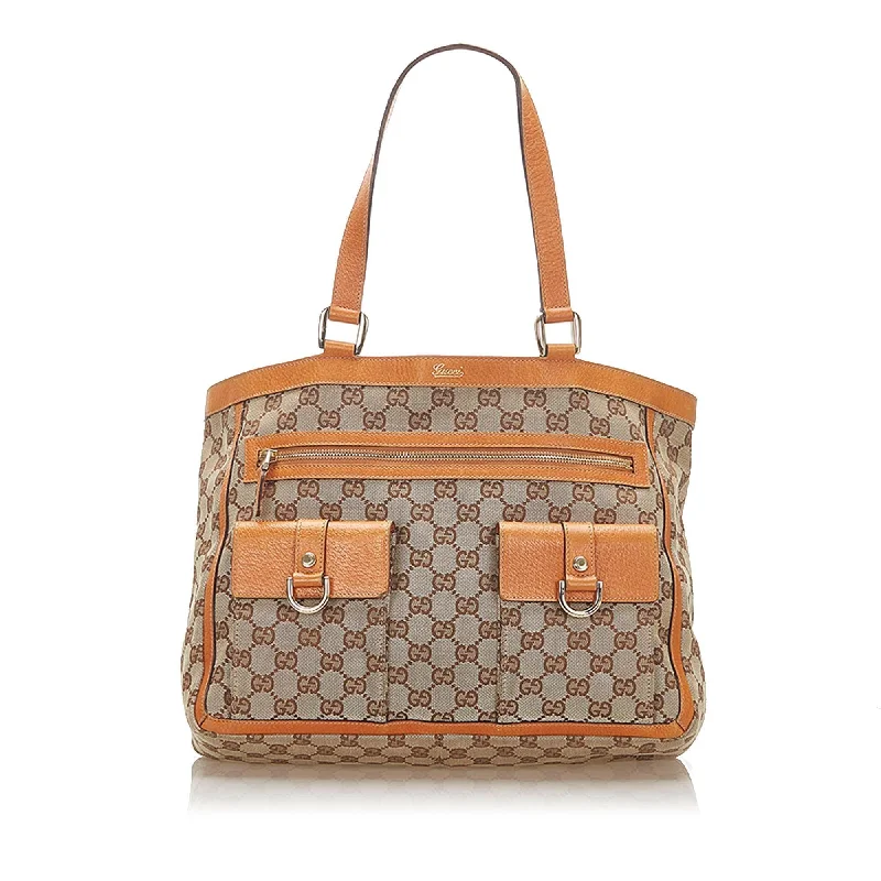 Gucci GG Canvas Abbey D Ring Tote Bag (SHG-17183)