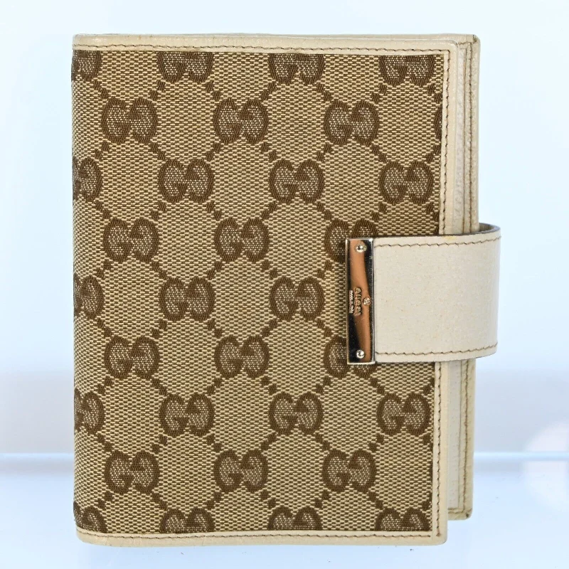 Gucci Gg Canvas Planner Cover Beige