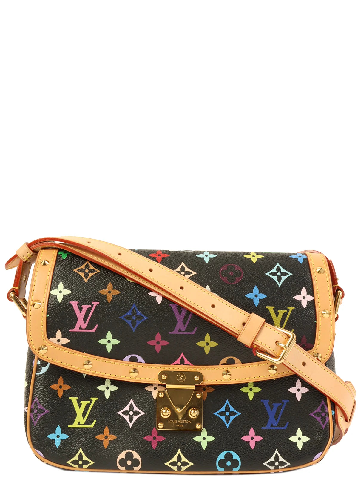 LOUIS VUITTON 2004 Made Monogram Multi Color Sologne Noir