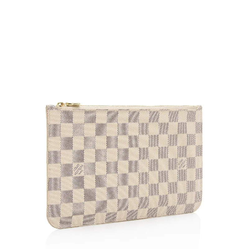 Louis Vuitton Damier Azur Neverfull MM Pochette (GlnHuq)