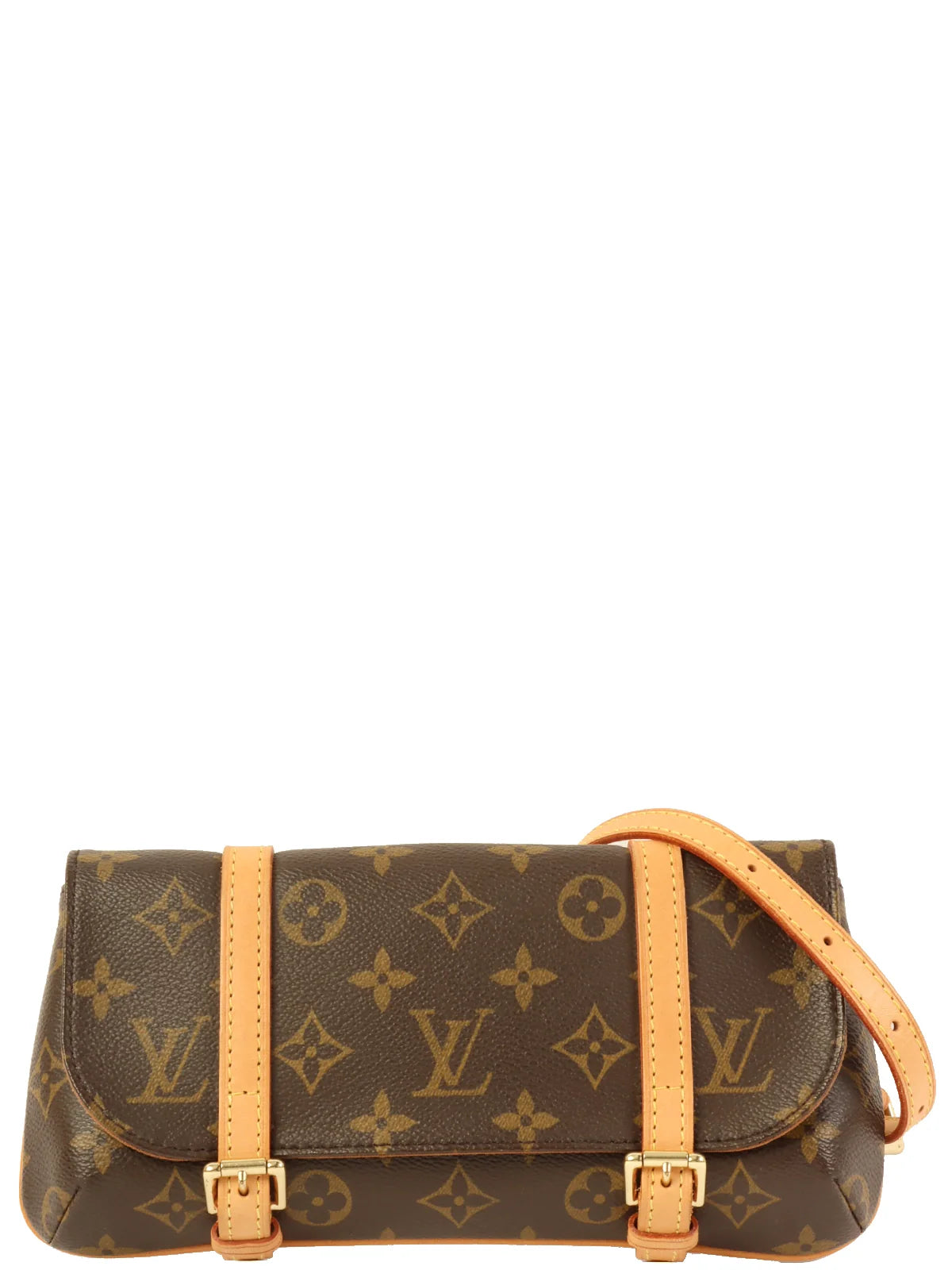 LOUIS VUITTON 2005 Made Canvas Monogram Pochette Marelle Brown