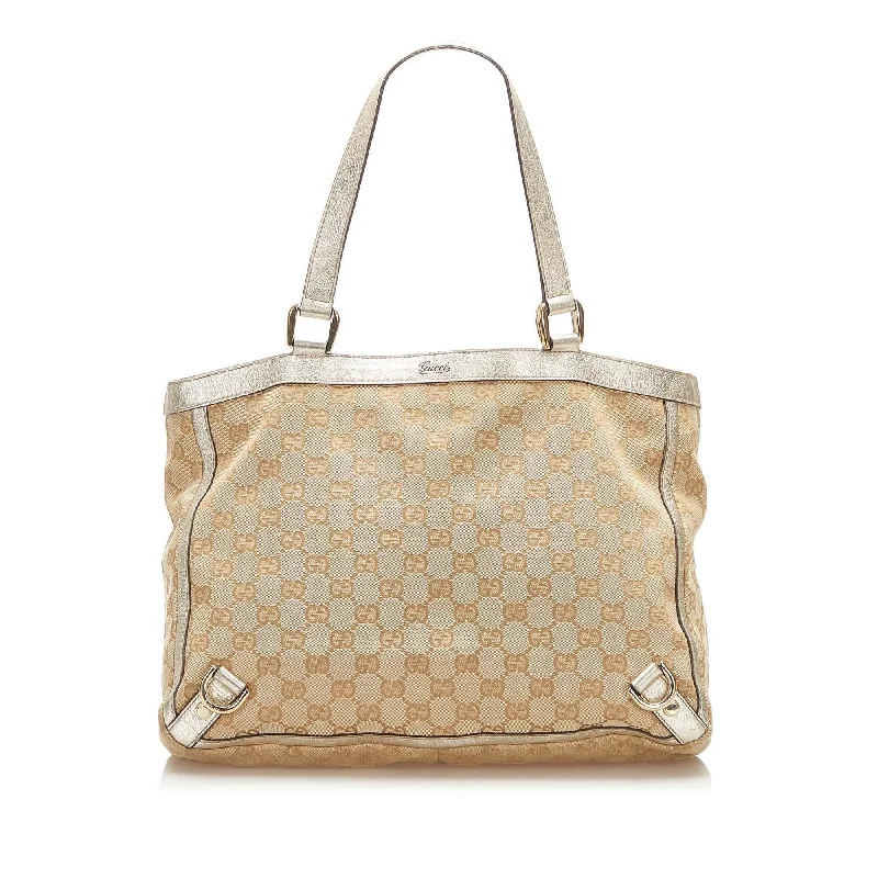 Gucci GG Canvas Abbey D- Ring Tote Bag (SHG-16735)