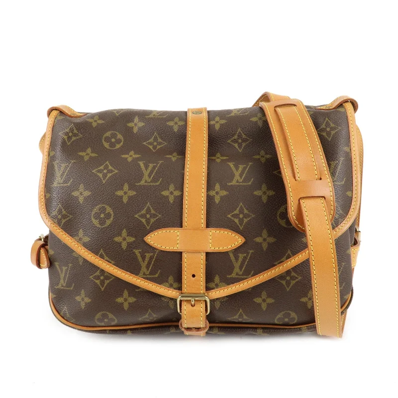 Louis Vuitton Monogram Saumur 30 Crossbody Bag Brown M42256