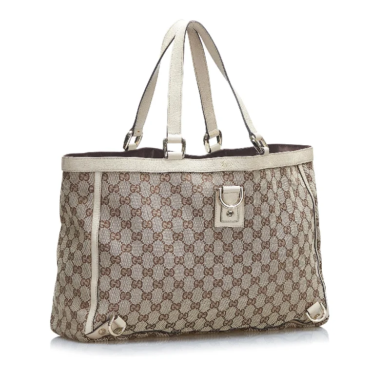 Gucci GG Canvas Abbey D-Ring Tote (SHG-gO6QPU)