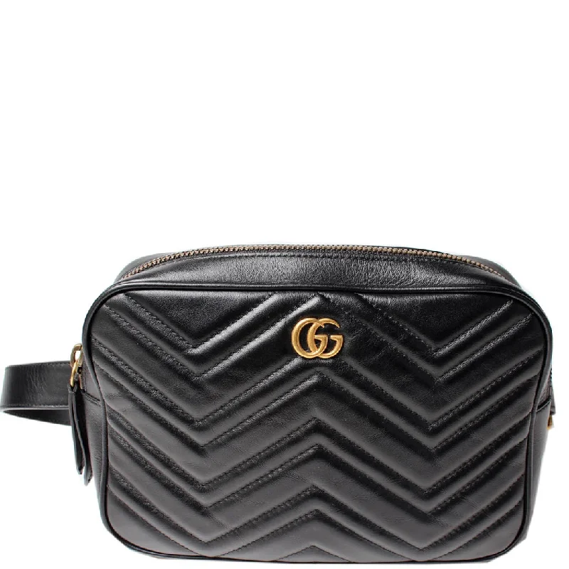 GUCCI GG MARMONT MATELASSE SQUARE BELT BAG