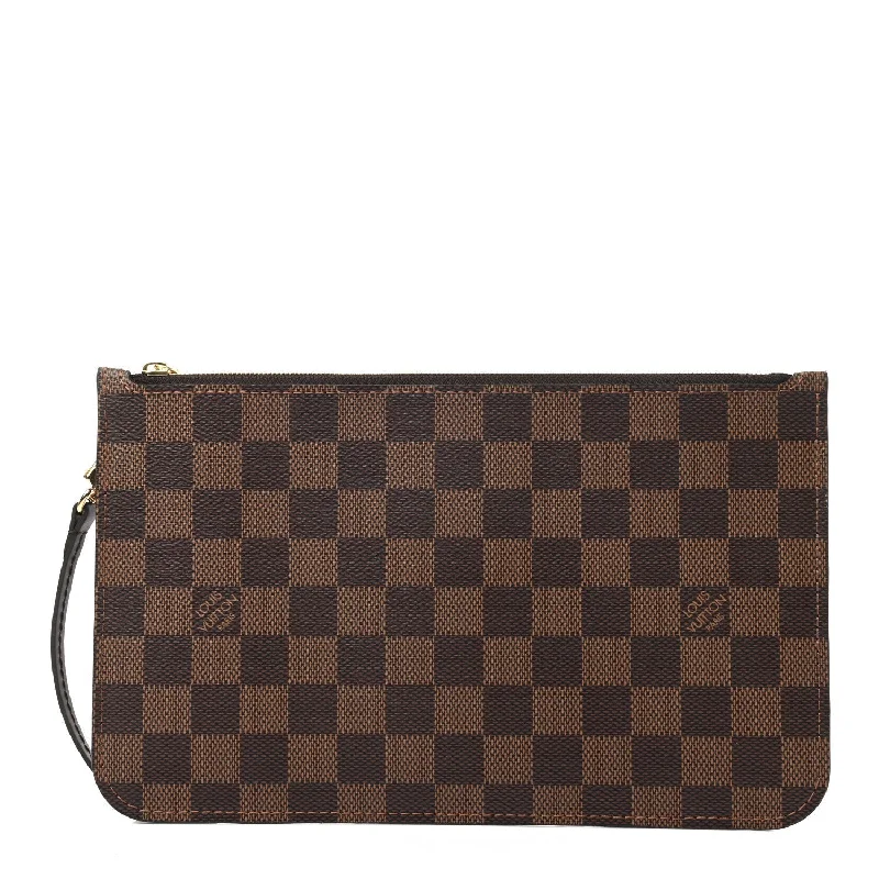 LOUIS VUITTON DAMIER EBENE NEVERFULL MM GM POCHETTE