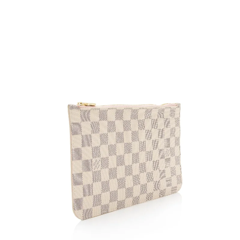 Louis Vuitton Damier Azur Neverfull MM Pochette (DEORVZ)