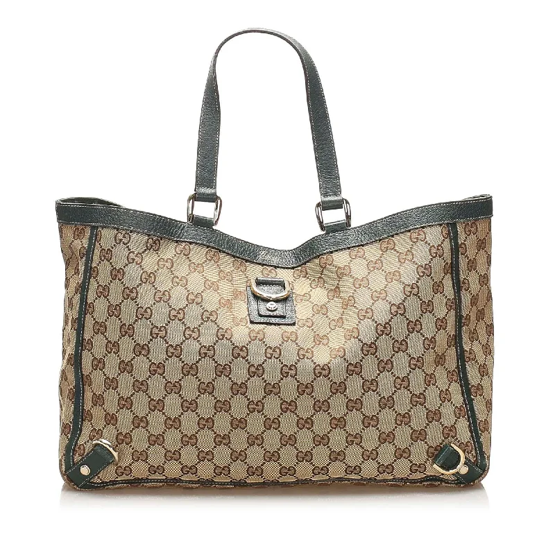 Gucci GG Canvas Abbey D- Ring Tote Bag (SHG-14056)