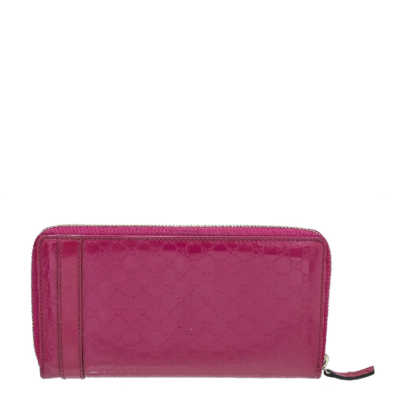 Gucci Fuchsia MicroGuccissima Nice Wallet