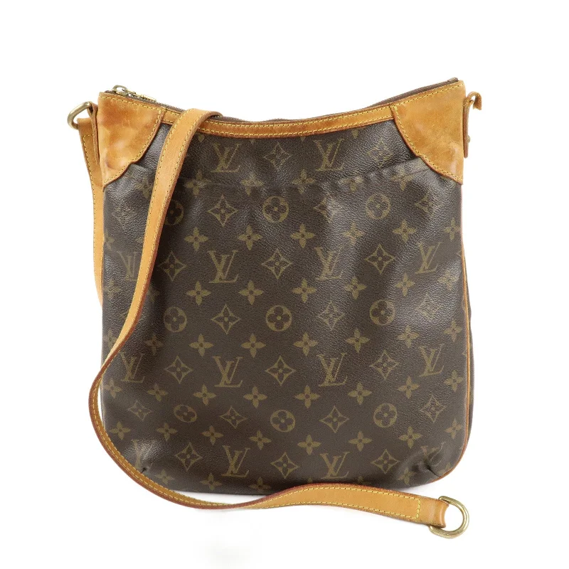 Louis Vuitton Monogram Odeon MM Shoulder Bag Brown M56389