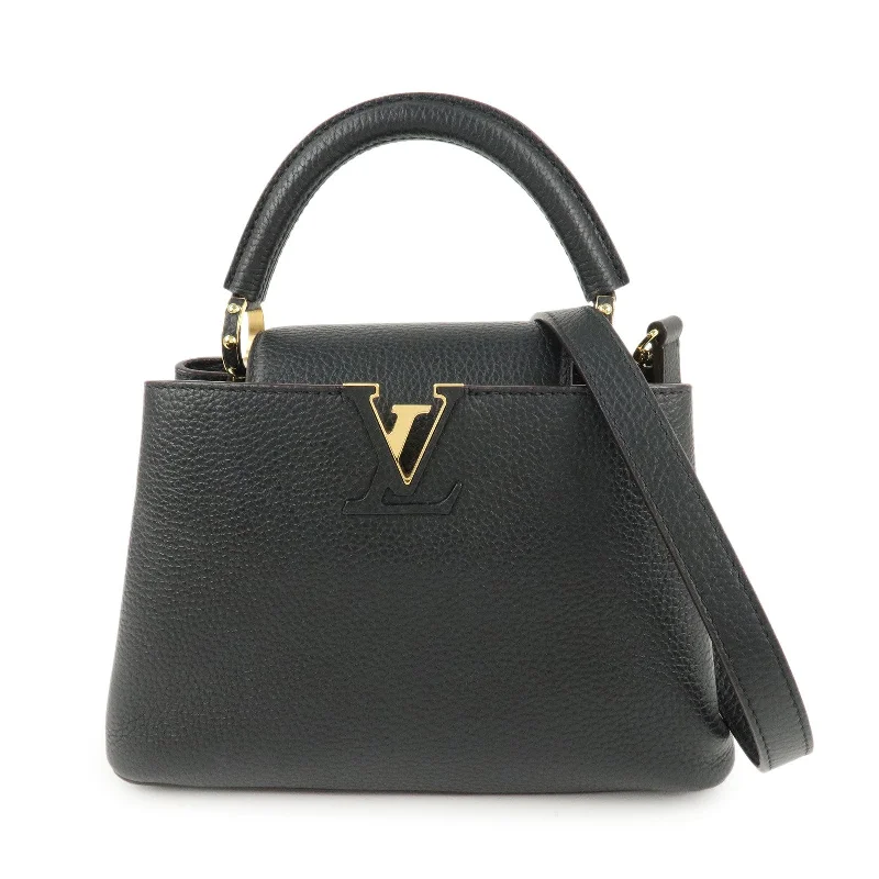 Louis Vuitton Capucines BB Taurillon Leather 2Way Bag Noir M94755