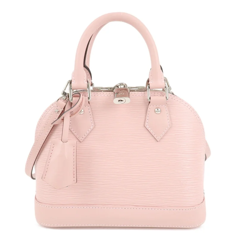 Louis Vuitton Epi Alma BB 2Way Hand Bag Rose Ballerine M41327