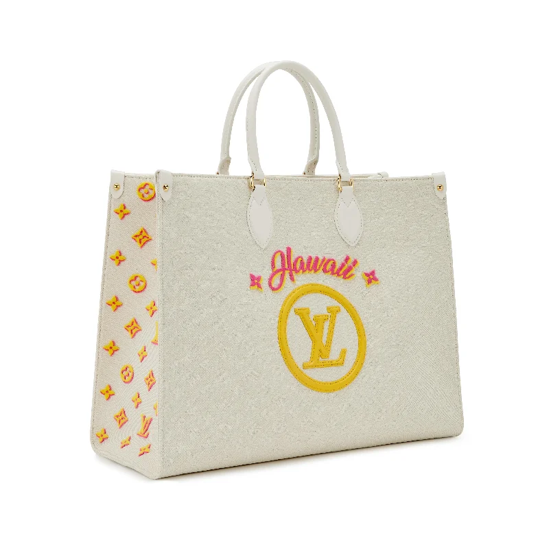 LOUIS VUITTON MONOGRAM JACQUARD HAWAII ON THE GO GM