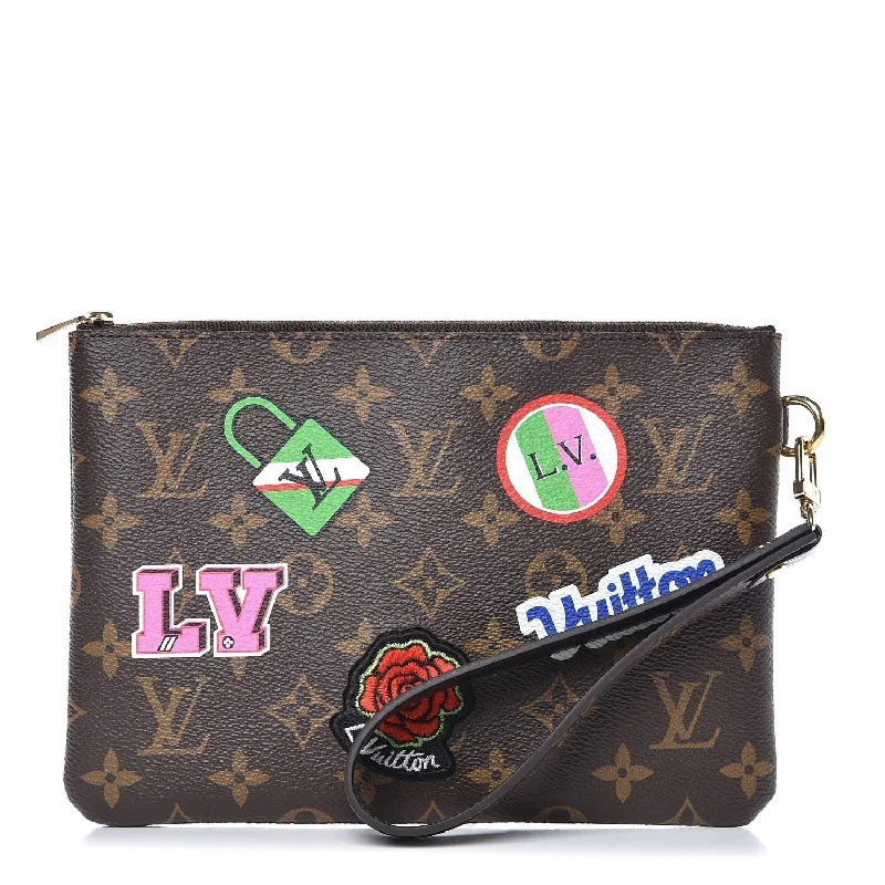 LOUIS VUITTON LIMITED EDITION MONOGRAM PATCH CITY WRISTLET/ CLUTCH BAG