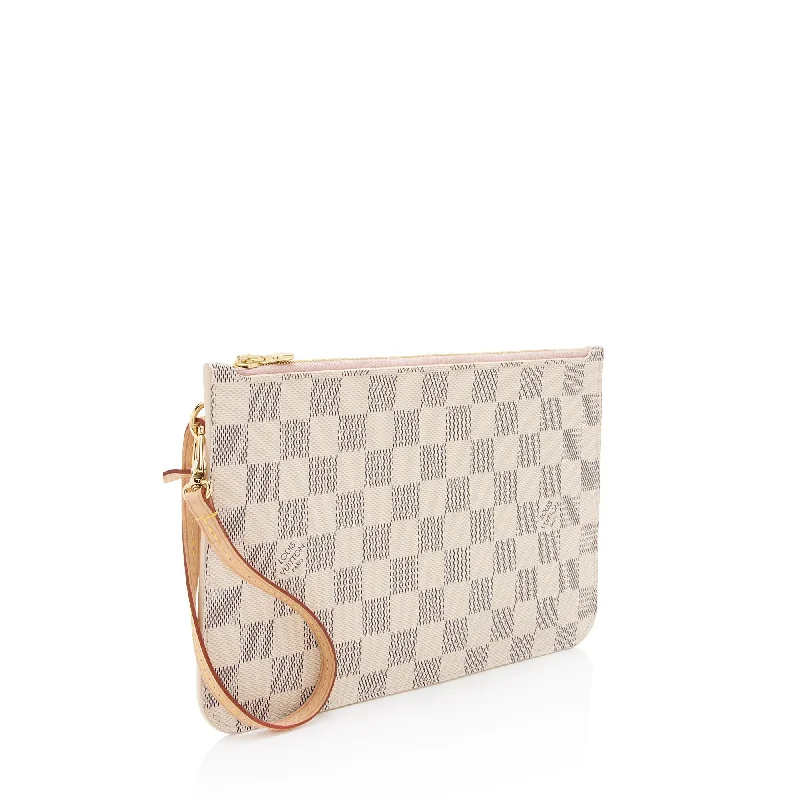 Louis Vuitton Damier Azur Neverfull MM Pochette (9Dt044)