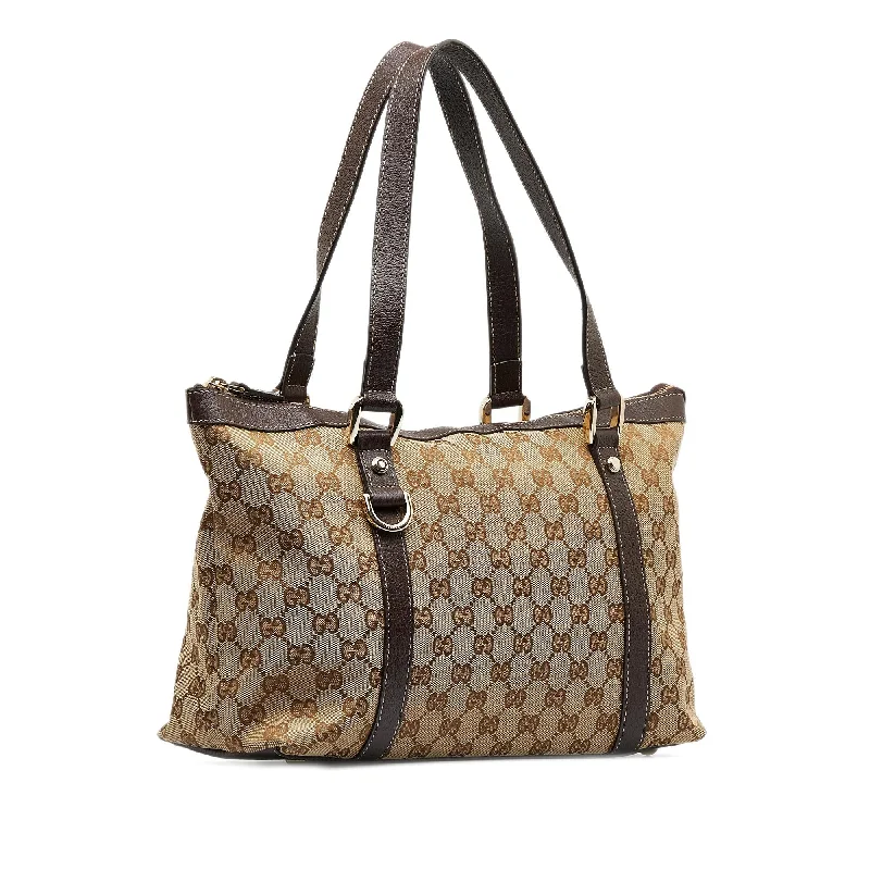 Gucci GG Canvas Abbey D-Ring Tote Bag (SHG-3CMJHZ)