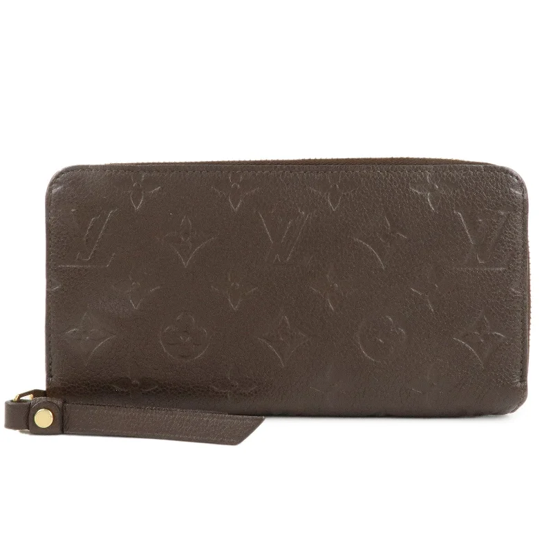 Louis Vuitton Monogram Empreinte Zippy Wallet Brown M60548