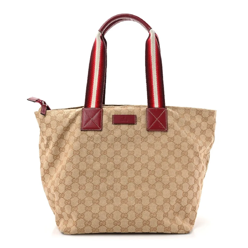 Gucci Gg Large Web Handle Bucket Tote