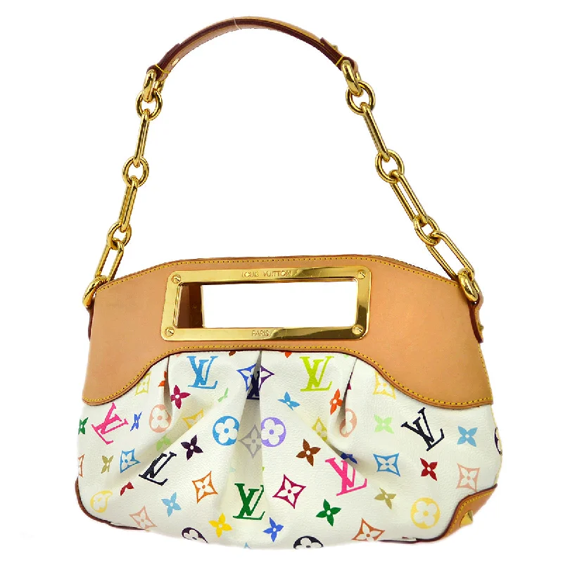 Louis Vuitton 2009 White Monogram Multicolor Judy PM Handbag M40257