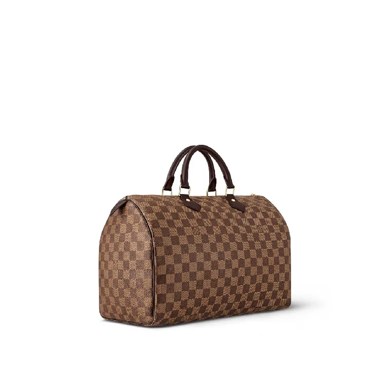 LOUIS VUITTON DAMIER EBENE SPEEDY 35 HANDBAGS