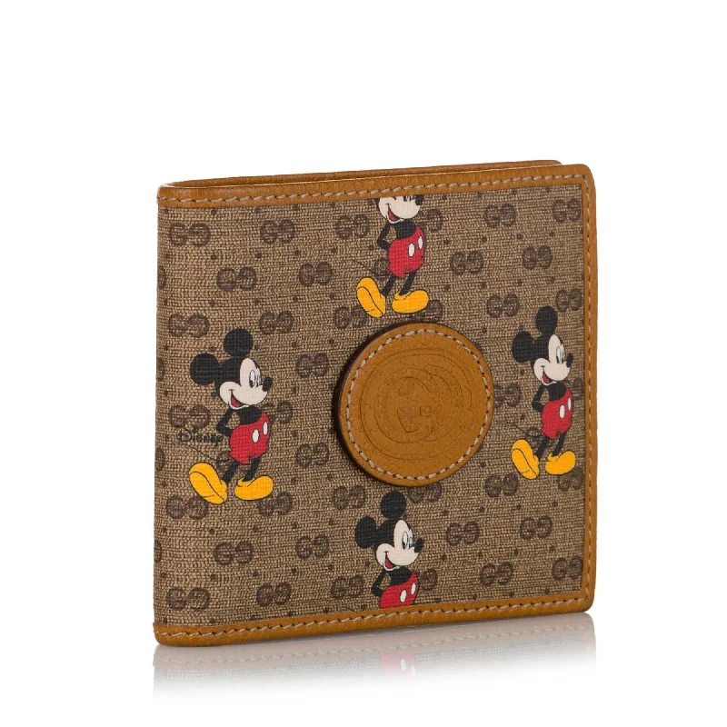 Gucci Candy GG Mickey Mouse Bifold Small Wallet (SRz6Io)