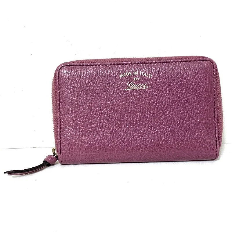 Gucci - Pink Leather Long Wallet