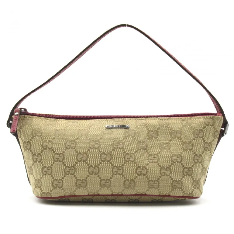 GUCCI GG CANVAS BOAT POCHETTE BAG