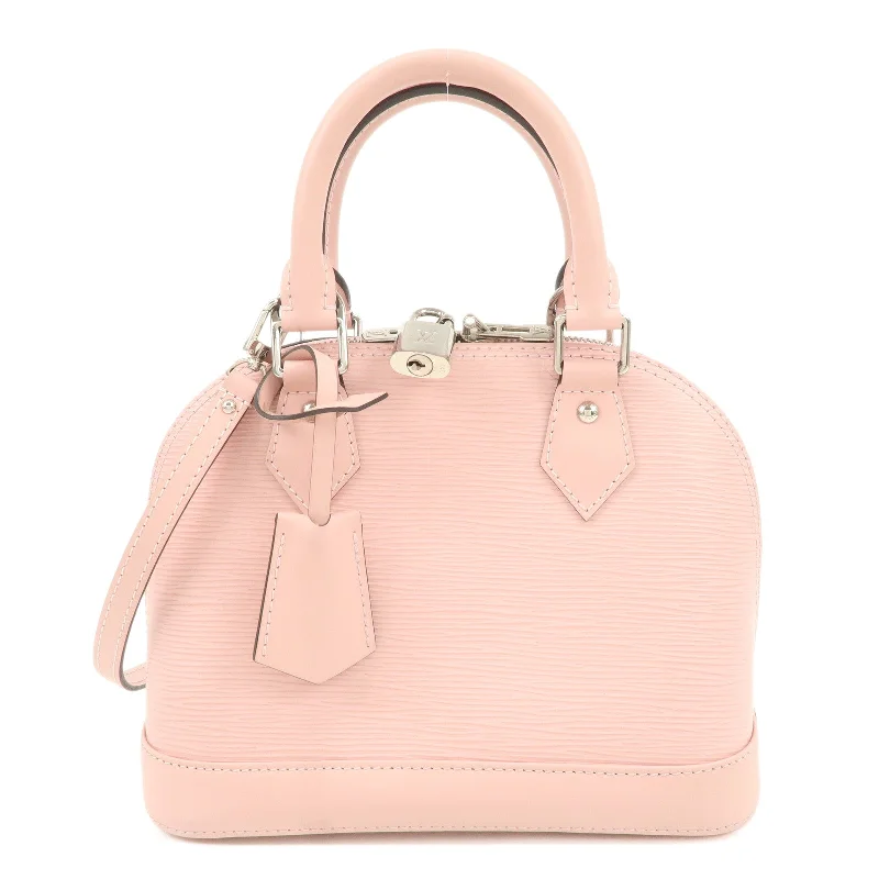 Louis Vuitton Epi Alma BB 2Way Hand Bag Rose Ballerine M41327