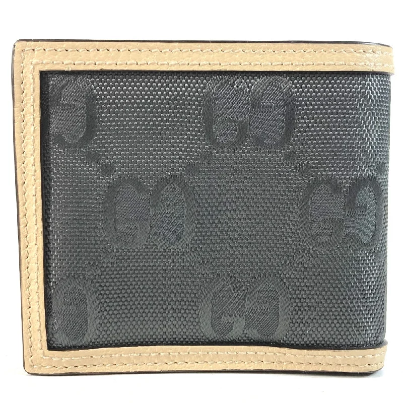 GUCCI Folded wallet 625574 Nylon / leather Black x beige logo Off The Grid Off The Grid mens Used