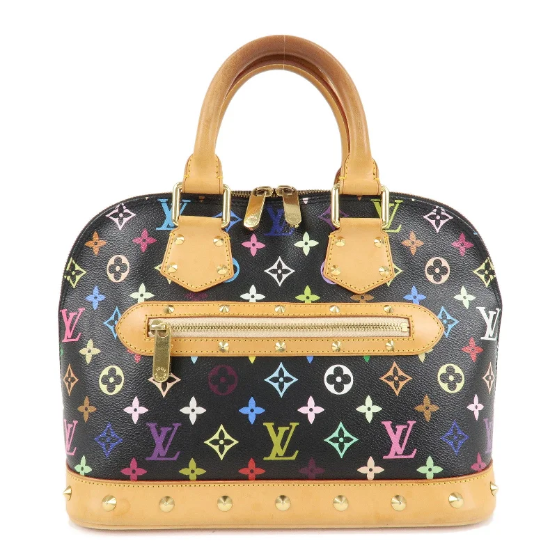 Louis Vuitton Monogram Multi Color Alma Hand Bag Noir M92646