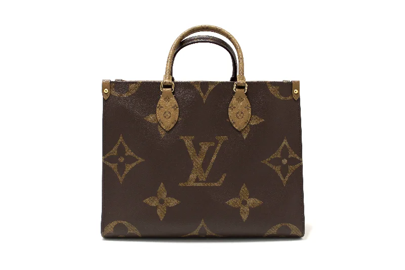 Authentic Louis Vuitton Giant Monogram Canvas OnTheGo MM Tote Bag