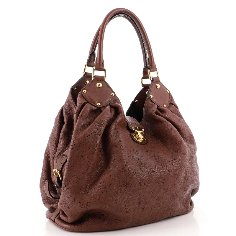 LOUIS VUITTON LEATHER MAHINA HOBO BAG