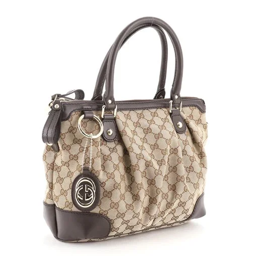 GUCCI SUKEY ORIGINAL GG TOP HANDLE BAG