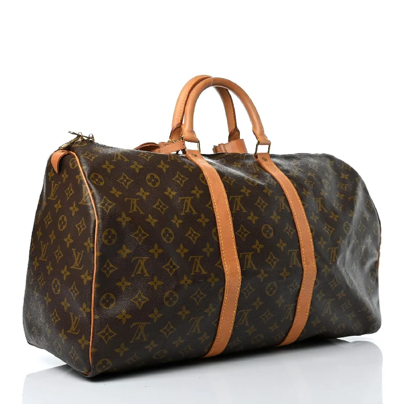 Louis Vuitton Keepall 50 Monogram Canvas Duffle Bag