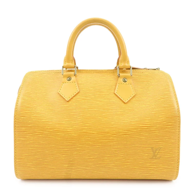 Louis Vuitton Epi Speedy 25 Boston Bag Hand Bag Yellow M43019