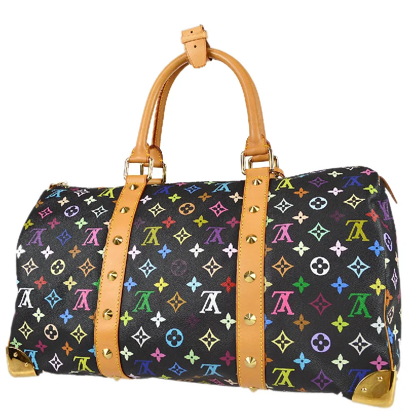 Louis Vuitton 2004 Black Monogram Multicolor Keepall 45 M92640