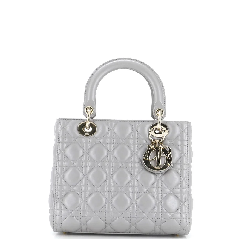 Lady Dior Bag Cannage Quilt Lambskin Medium