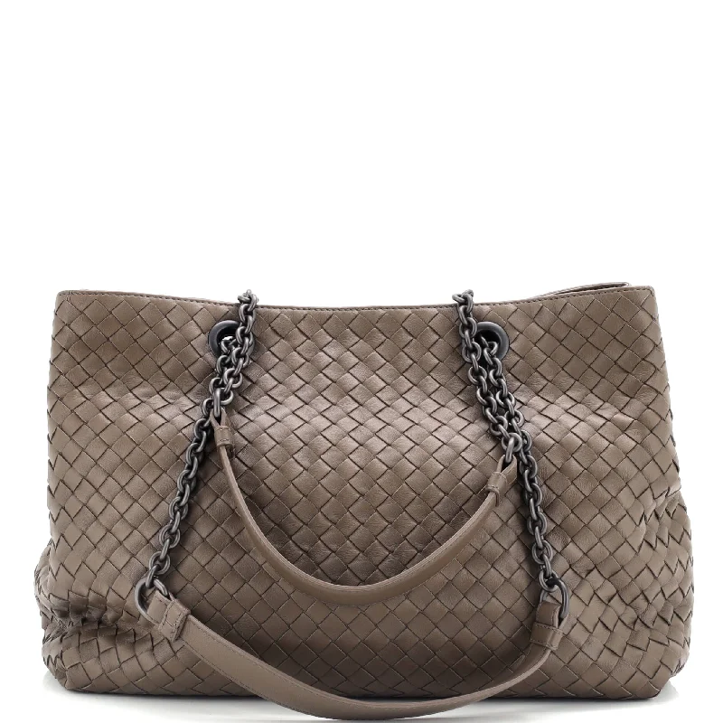 Double Chain Tote Intrecciato Nappa Medium