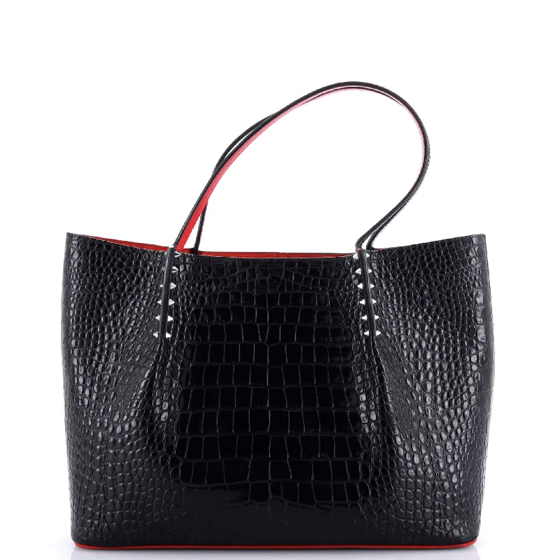 Cabarock Tote Crocodile Embossed Leather Large