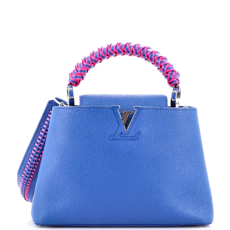 Braided Handle Capucines Bag Leather PM