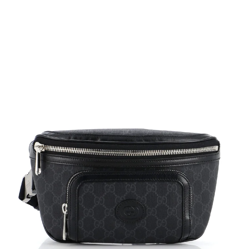 Interlocking G Patch Belt Bag GG Coated Canvas