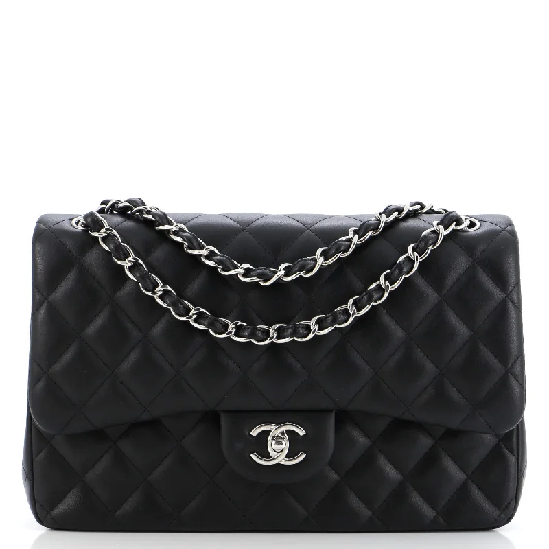 Classic Double Flap Bag Quilted Lambskin Jumbo