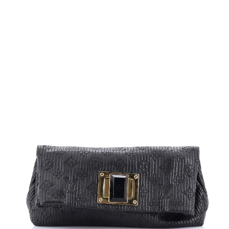 Altair Clutch Quilted Monogram Leather