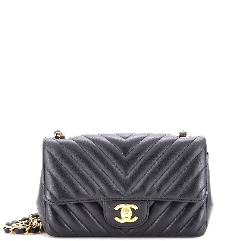 Classic Single Flap Bag Chevron Lambskin Mini