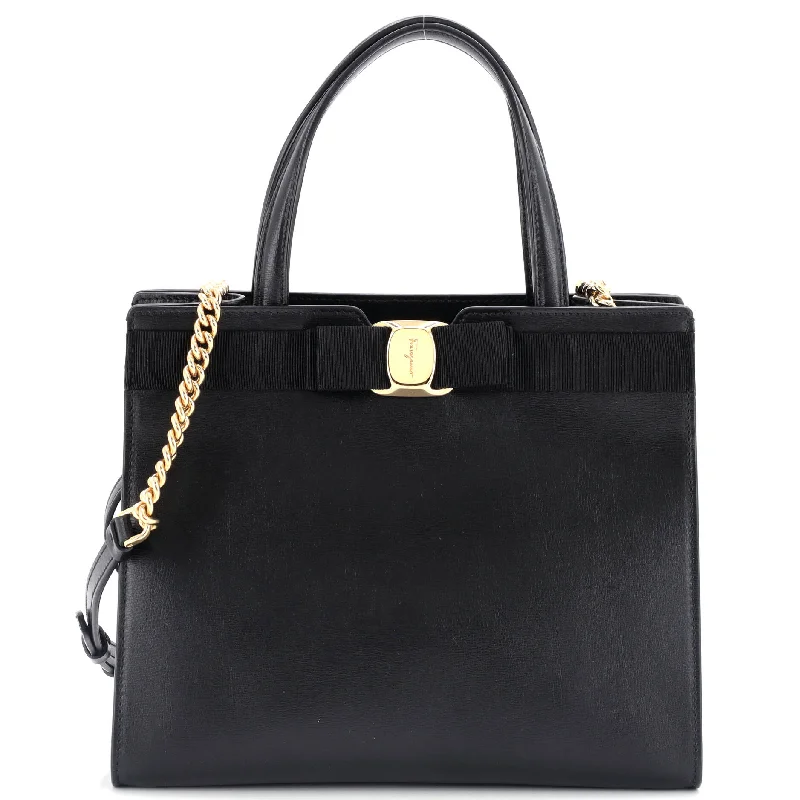 Vara Bow Top Handle Convertible Tote Leather Medium