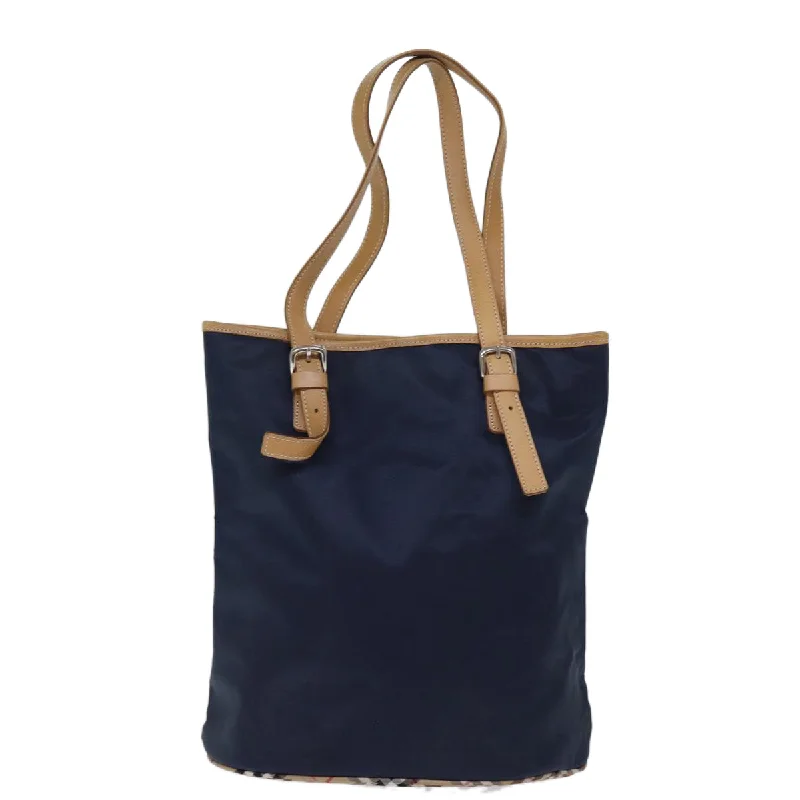 BURBERRYSs Blue Label Tote Bag Nylon Navy  74256