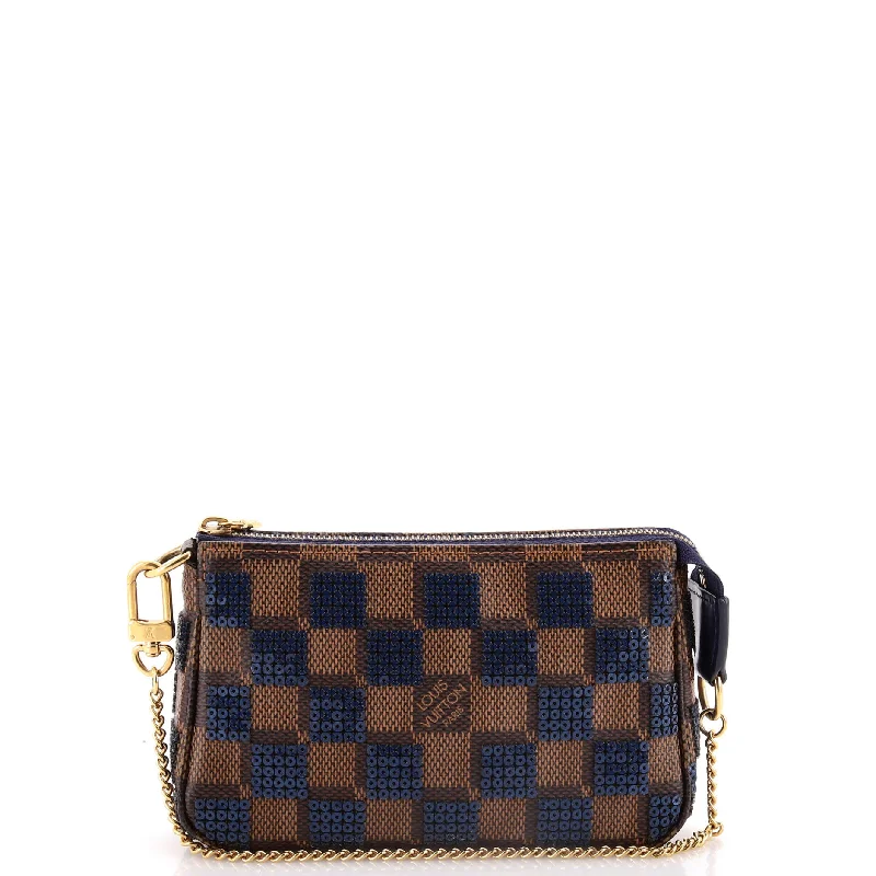 Pochette Accessoires Damier Paillettes Mini