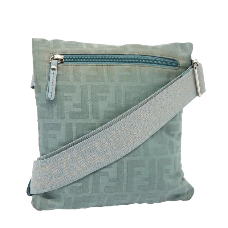 FENDI Zucca Canvas Waist bag Light Blue  77335